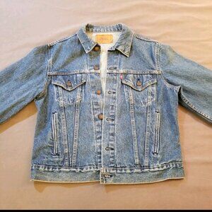 Levi's Type III 3 Trucker Jacket 506 1986 Denim Jean Mens Coat 42 70506 Vintage